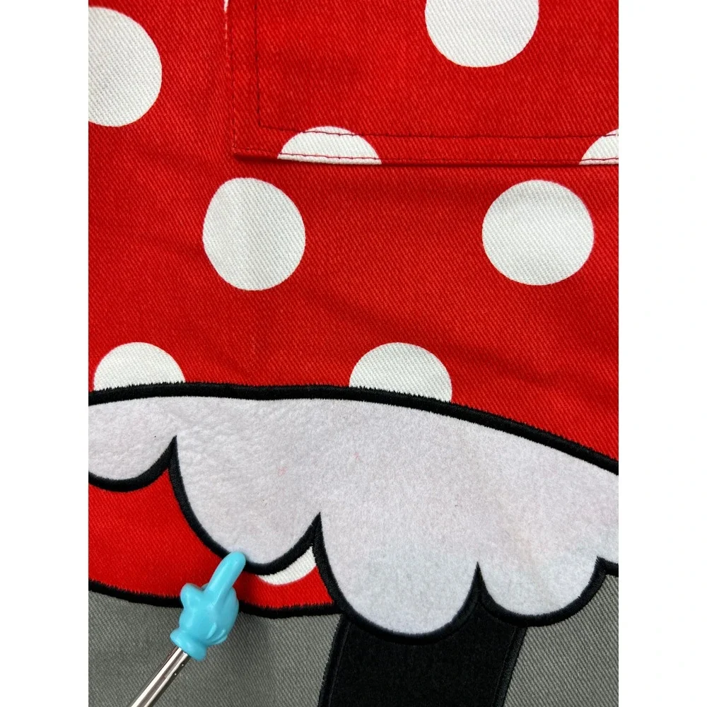 Williams Sonoma Mickey Minnie Mouse Kids Apron Red Polka Dot NWT Cooking Baking